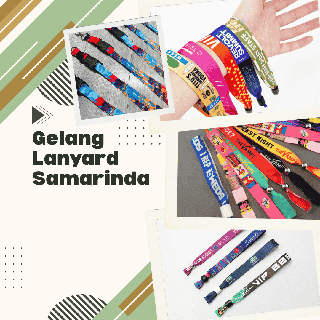 Gelang Lanyard Samarinda Custom untuk Event, Promosi, dan Identitas Brand